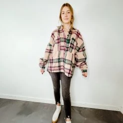 POL Layer Up Plaid Jacket Outerwear