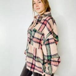 POL Layer Up Plaid Jacket Outerwear