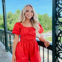 &Merci Rompers Jillian Bubble Sleeve Romper