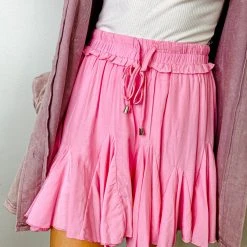 Entro Nina Solid Ruffle Skort