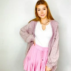 Entro Nina Solid Ruffle Skort