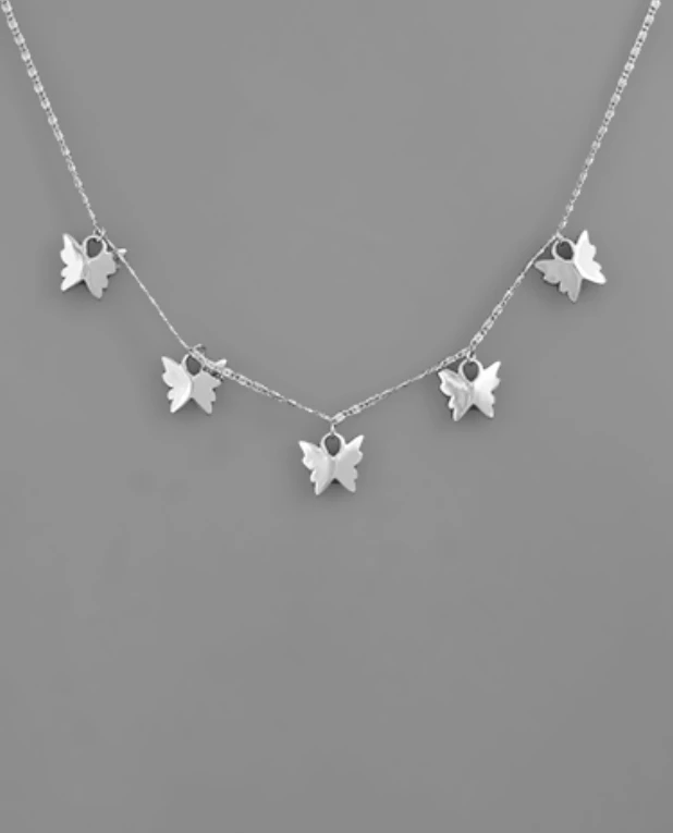 The Swank Company Butterfly Fringe Necklace - Elegant Jewelry for Women 4 The Swank Company Jewelry Butterfly Fringe Necklace
