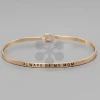 Golden Stella Jewelry Always Be My Mom Engraved Metal Bracelet - Heartfelt Gift for Mom 2 Golden Stella Jewelry Always Be My Mom Engraved Metal Bracelet