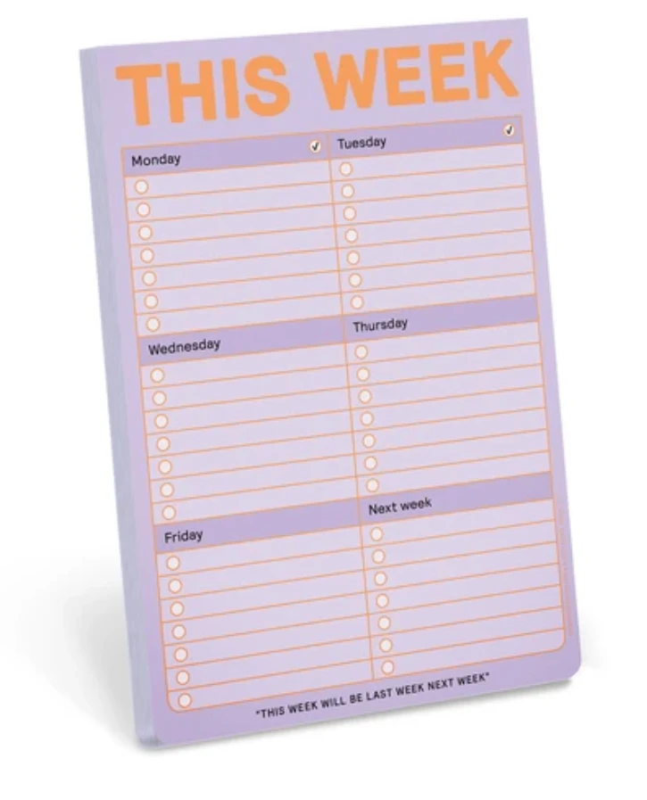 Knock Knock This Week Notepad - Fun & Functional Weekly Planner for Gifts & Lifestyle 3 Knock Knock This Week Notepad Gifts