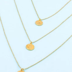 Mark Ashton Initial Coin Pendant Necklace Jewelry