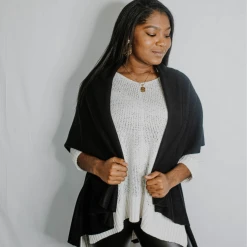 EPRETTY Basic Shawl Vest Tops