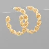 Golden Stella Double Twisted Hoop Earrings - Elegant Gold Jewelry for Women 2 Golden Stella Double Twisted Hoops Jewelry