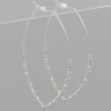 Golden Stella Half Beaded Marquise Hoops