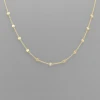 Golden Stella Jewelry Multi Disc Charm Necklace