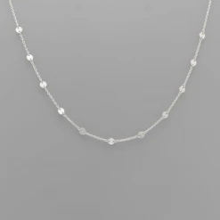 Golden Stella Jewelry Multi Disc Charm Necklace