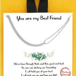 TRENDY Wholesale Best Friend Mixed Chain Necklace - Stylish Jewelry for Women 7 TRENDY Wholesale Best Friend Mixed Chain Necklace Jewelry