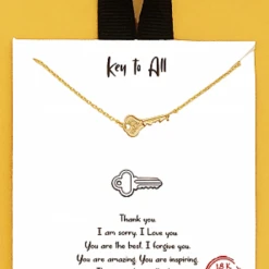 TRENDY Wholesale Key To All Charm Necklace