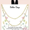TRENDY Wholesale Better Days Layered Chain Necklace Jewelry