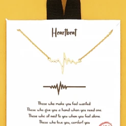 TRENDY Wholesale Heartbeat Charm Necklace