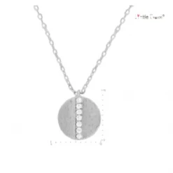 TRENDY Wholesale Jewelry Round Crystal Pave Necklace