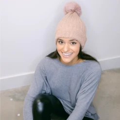 TRENDY Wholesale Sherpa Lined Pom Pom Beanie