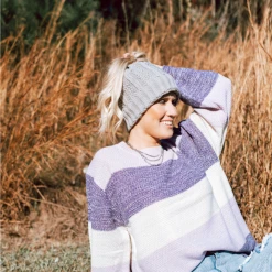 TRENDY Wholesale Knit Ponytail Beanie