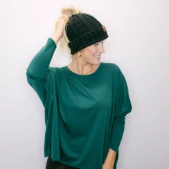 TRENDY Wholesale Knit Ponytail Beanie