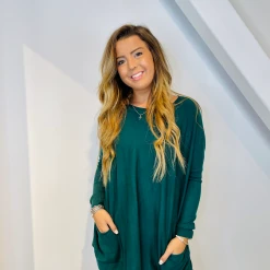 Tea N Rose Tops Boyfriend Pocket Sweater