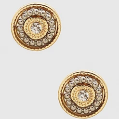 TRENDY Wholesale Round Medallion Studs