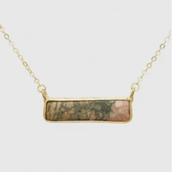 TRENDY Wholesale Natural Stone Pendant Necklace