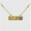 TRENDY Wholesale Natural Stone Rectangle Bar Jewelry