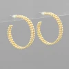 Golden Stella Double Row Hoops