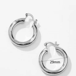Beautysis Jewelry Shiny Small Hoops