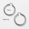 Beautysis Shiny Medium Hoops
