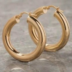 Beautysis Shiny Large Hoops