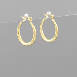 Golden Stella Small Metal Hoops Jewelry