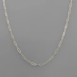 Golden Stella Medium Paperclip Chain Necklace