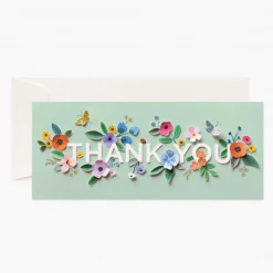 Rifle Paper Co Cut Paper Thank You Card Lifestyle