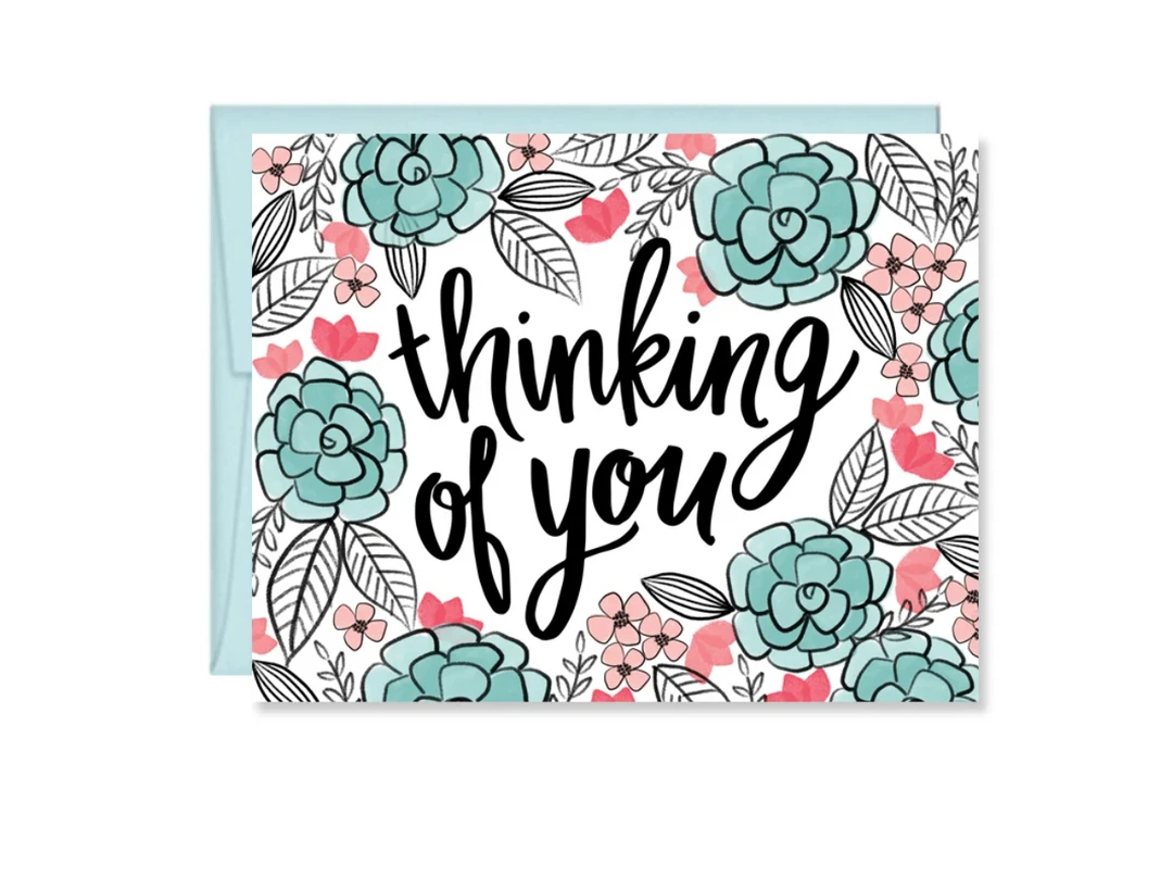 Pen & Paint Lifestyle Thinking Of You Floral Card - Perfect Gift for Any Occasion 3 Pen & Paint Lifestyle Thinking Of You Floral Card