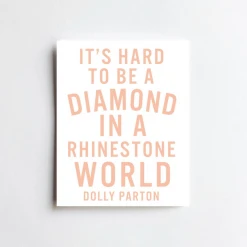 Live Love Studio Diamond Dolly Parton Card Lifestyle