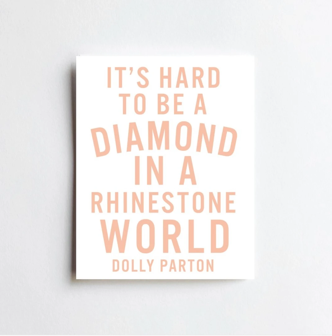 Live Love Studio Diamond Dolly Parton Card - Unique Lifestyle Gift for Fans 3 Live Love Studio Diamond Dolly Parton Card Lifestyle