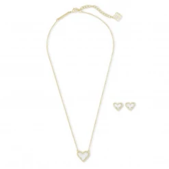 Kendra Scott Ari Heart Necklace And Earrings Gift Set Gifts