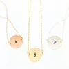 Jill Massey Necklaces Round Initial Necklace