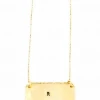 Jill Massey Long Rectangle Initial Necklace