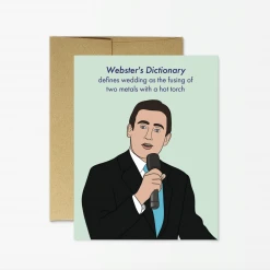 Party Mountain Paper Co. Michael Scott Wedding Card