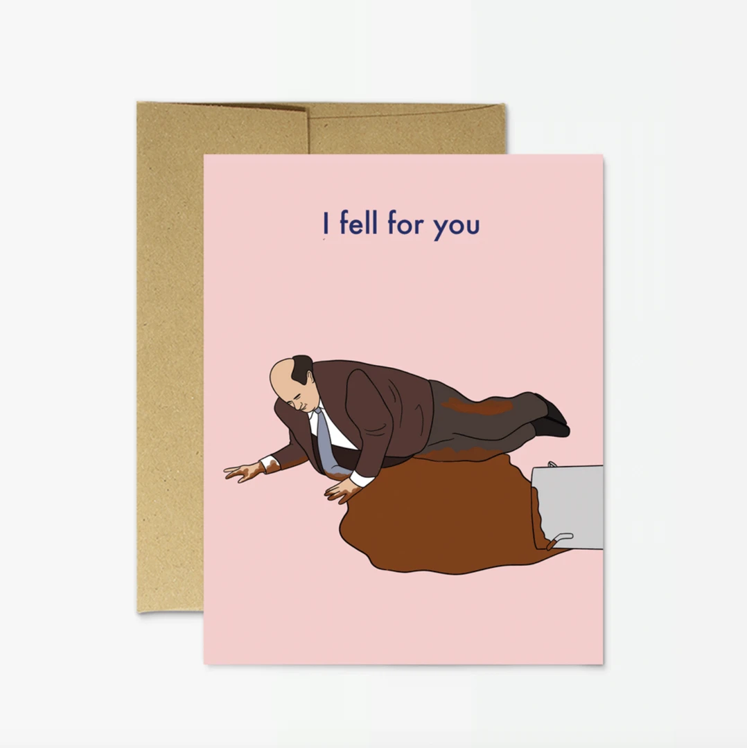 Party Mountain Paper Co. Lifestyle Kevin Fell For You Card - Unique Gift for Loved Ones 3 Party Mountain Paper Co. Lifestyle Kevin Fell For You Card
