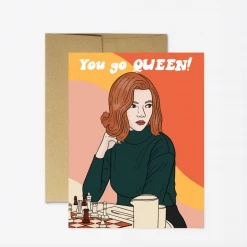 Party Mountain Paper Co. Chess Queen Card Lifestyle