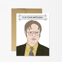 Party Mountain Paper Co. Lifestyle Dwight Birthday Card