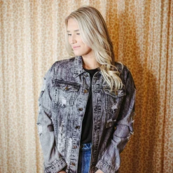 Fantastic Fawn Haley Distressed Denim Jacket