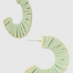 TRENDY Wholesale Wrapped Metal Open Hoops Jewelry