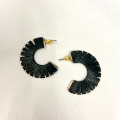 TRENDY Wholesale Wrapped Metal Open Hoops Jewelry