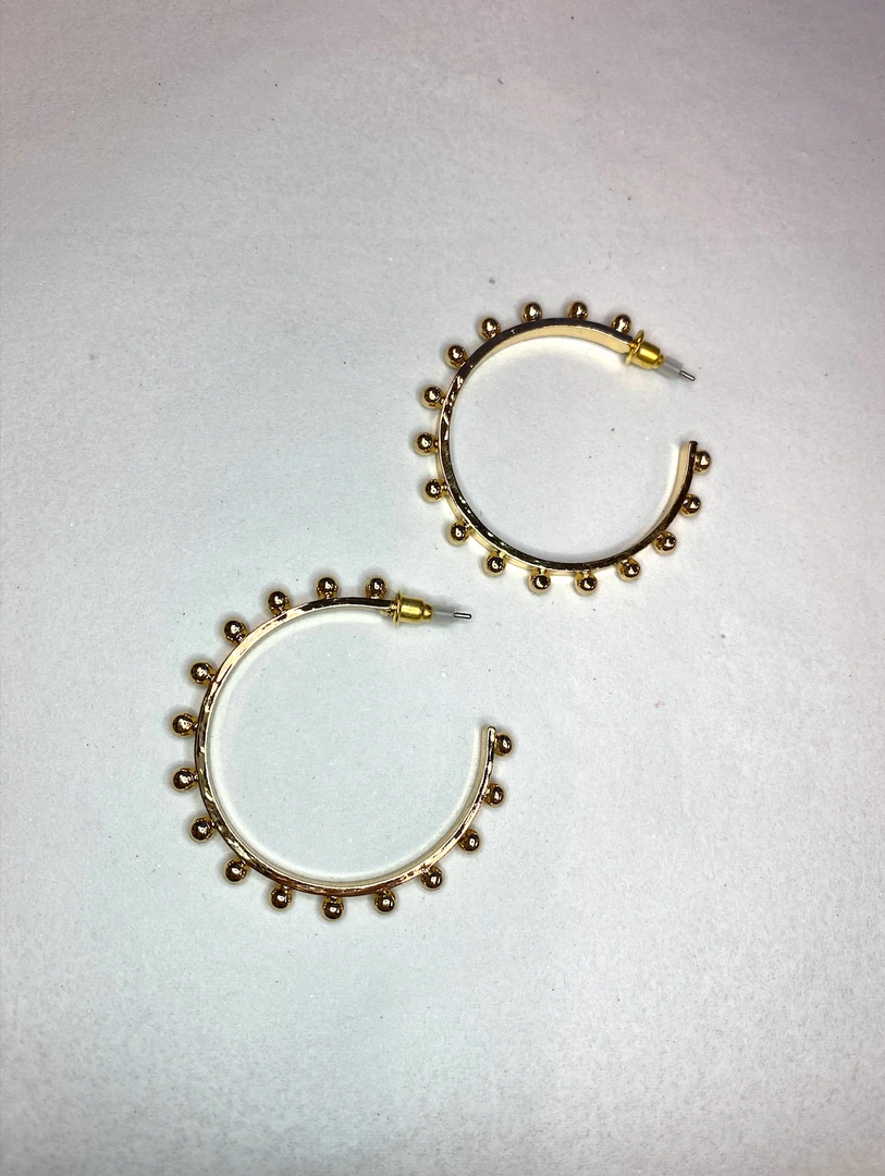 TRENDY Wholesale Textured Bubble Hoops Earrings - Stylish Jewelry for Women 5 TRENDY Wholesale Textured Bubble Hoops Earrings