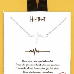 TRENDY Wholesale Heartbeat Charm Necklace