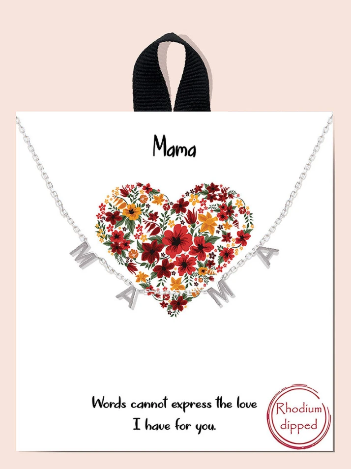 TRENDY Wholesale Spaced Mama Necklace - Stylish Jewelry for Women 3 TRENDY Wholesale Spaced Mama Necklace