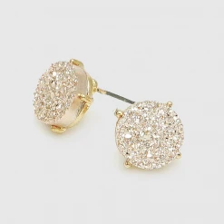 TRENDY Wholesale Round Druzy Studs Jewelry